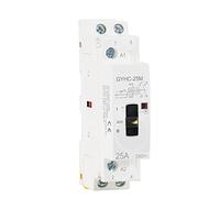 Electronic Components 2P 16A 20A 25A 2NO 220V 50/60Hz Manual Control Home Use AC Contactor Rail Type 1Pcs (Color : 2P 16A 2NO 220V)