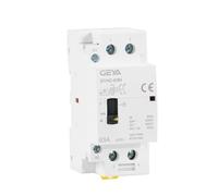 Electronic Components 2P 40A 63A 2NO or 2NC Manual Household Modular DIN Rail AC Contactor AC220V 230V Manual Control (Color : 2P 40A 2NC 220V)