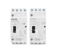 Electronic Components 4P 25A 4NO or 2NO2NC 220V/230V 50/60HZ Din Rail Household AC Modular Contactor Manual Type (Color : 4P 25A 4NO 220V)