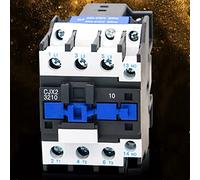 Electronic Components CJX2-3210 Contactor DIN Rail Magnetic Contactors 3Phase Switch Single Phase Switch 1NO Voltage Voltage 3 2a 380v ac Silver 220v Starter Industrial Electrics (Color : Ac 220v)