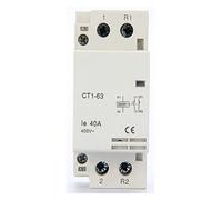 Electronic Components Contactor 40amps.2P 1No + 1NC 220V CT1-63 DIN Rail Home Contactor Industrial Electrics