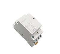 Electronic Components Contactor 4p 16-25A AC 220V 230V 50/60Hz Household AC Modular Contactor Switch Controller 4no 4nc 2no 2nc Smart Home House Hotel Industrial Electrics (Color : 16a-4no)