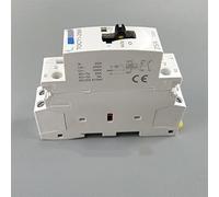 Electronic Components Contactor TECT1 2P 25A 220V/230V 50/60Hz Din Rail Household AC Modular Contactors with Manual Control Switch 2no or 1no 1nc or 2nc Industrial Electrics (Color : 1no 1nc)