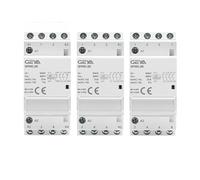 Electronic Components Din Rail Automatic Modular Household Contactor AC230V 4P 25A 4NO 2NO2NC 3NO1NC 50/60Hz 3P 25A 3NO (Color : 4P 25A 2NO2NC)