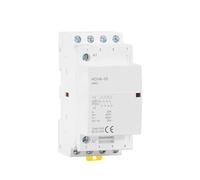 Electronic Components HCH8-25 Automatic Household Contactor 4P 25A 4NO 4NC 2NO2NC AC DC 24V 110V 220V Modular Contactor Din Rail Type 1Pcs (Color : 4P 25A 4NC AC230V)