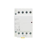 Electronic Components HCH8-63 40A Modular Contactor 4P 40A 4NO 4NC 2NO2NC 220V 110V Automatic Household Contactor Din Rail Type (Color : 4P 63A 4NO 24V)