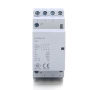Electronic Components HCH8s-25 DC24V Contactor DC230V Coil AC230V 25A 4NO Automatic Modular Contactor Din Rail Type 1Pcs (Color : 25A 3NO1NC DC24V)