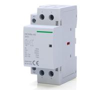 Electronic Components HCH8s-63 DC Contactor 2P 40A 63A 2NO 1NO1NC AC24V DC24V Automatic Householdr Contactor Din Rail Type 50Hz /60Hz (Color : 2P 40A 2NO AC230V)