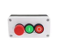 Electronic Components NC Emergency Stop NO Red Green Push Button Switch Station 600V 10A (Color : Fuhao)