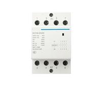 Electronic Components NCH8-63/40 4 Pole 63A 4NO DIN Rail Contactor Household Modular Contactors Modular AC Contactor (Color : NCH8-63A-40 4NO)