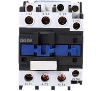 Electronic Components NXC-32 32A LC1D AC Contactor CJX2-3210 3201 NO NC LC1 DIN Rail Mount Electric Power Contactor AC 24V 36V 110V 220V 380V 1Pcs (Color : CJX2-3210 NO, Size : 220V)
