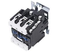 Electronic Components Power Distribution Equipment, Flame Retardant Electric Contactor Red Copper Coil 80A Easy Installation ABS Shell Silver for Industrial)