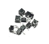 Electronic Components Power Switch Button 100pcs 6 * 6 * 4.3 Panel PCB Momentary Tactile Tact Push Button Micro Switch 4 Pin DIP Light Touch 6x6x4.3 mm Keys Keyboard