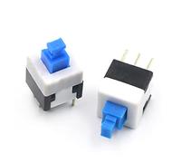 Electronic Components Power Switch Button 10PCS/LOT 5.8x5.8 7x7 8x8 8.5x8.5mm Self Locking/Unlock Push Tactile Power Micro Switch 6 Pin Button Switches (Color : 8x8, Size : NO lock)