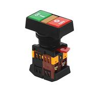 Electronic Components PPBB-30N Start-Stop Double Pushbuttons Switch with LED Lamp (Size : 110V)