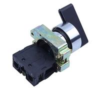 Electronic Components Rotary Encoder AC 240V 3A NO SPST Black Cap 2 Position Selector Latching Rotary Switch