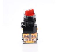 Electronic Components Switch Encoder 1pcs 22mm Self-Lock Selector Switch 1NO1NC 2 Positions Rotary Switches DPST 4 Screws 10A400V Power Knob Switch ON/Off (Color : Red)
