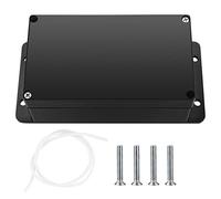 Electronic Connection Box, Waterproof IP65 Junction Box, Surface-Mounted Distribution Box, Mounting Case, Electronic Project Enclosure, Plastic Housing (black with fixed ears, 158x90x60mm)