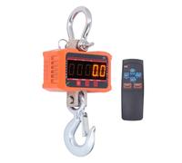 Electronic Crane Scale High Accuracy LED Display Heavy Duty Digital Hanging Scale for Industrial Applications Orange (1500kg/3000LB)
