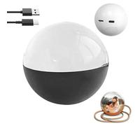 Electronic Crystal Ball, 2.7" Light-Up Glass Sphere With 3D Digital Display Screen, DIY Personalized Video & Photo Player, Perfect As A Customizable Gift For Couples, Anniversary, Wedding, Holiday(Bla