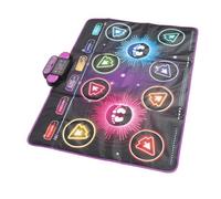 Electronic Dance Mat Interactive Dual Player Game Pad for Kids with Music, Challenging Modes for Educational Fun, Suitable for Siblings or Friends, Polyester Fiber Material