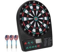 Electronic Dartboard Darts Game Set with LCD Display and Automatic Scoring for Home Entertainment and Parties