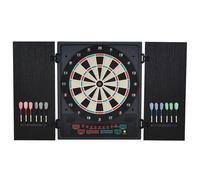 Electronic Dartboard Set 27 Games Modes 202 Variations 12 Soft Tip Darts/Cabinet