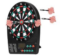 Electronic Dartboard Set with 3 Darts, Soft Tip Dartboard, Automatic Scoring LCD Display, Portable with Stand, 10.2 x 7.9 in / 26 x 20 cm, Multiple Games for Family Game Room
