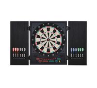Electronic Dartboard with LED Digital Score Board 27Games Storage Cabinet