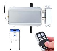 Electronic Deadbolt Door Lock, Remote Control Door Lock Anti-Theft Home Security Keyless Smart Hidden Door Lock with Remote Control and Smartphone App Access