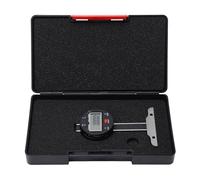 Electronic Depth Gauge, Digital Depth Meter with LCD Display, 0-50.8mm Range USB Thin Rod Depth Gauge for Precision Measurement, Alloy Steel and Stainless Steel Con