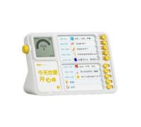 Electronic Desk Timer Board for Study Routines, Visual Time Management Tool with 10 Task Slots, Rotary Knob, and Freestanding Desktop Design Visual Study Timer Homework Routine Planner Desk Task Home