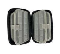 Electronic Device Case Protective Hard Shell Carrying Multiple Slots Game Cartridge Large Capacity Bag Game Display Organizer Case Black