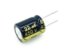 Electronic devices 10~50pcs/lot 450v 22UF 450v22UF Low ESR/Impedance high Frequency Aluminum electrolytic Capacitor Size 13 * 20 20% Energy storage elements (Size : 10pcs)