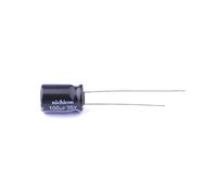 Electronic devices 10 Pcs Aluminum Electrolytic Capacitor Dip 100uF±20% 35V Radial Lead, 8x11.5mm UHE1V101MPD