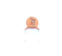 Electronic devices 100 Pcs Dip Ceramic Capacitor 47pF±5% 50V Radial Lead, P=5.08mm CC1H470JC74DCH4B10MN