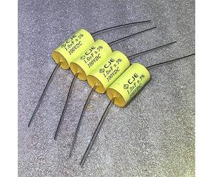 Electronic devices 105J 1UF100VDC Axial Frequency Division Infinity Film Capacitor 10pcs