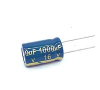 Electronic devices 10pcs 1000uf16V Low ESR/Impedance high Frequency Aluminum electrolytic Capacitor Size 10 * 17 16V 1000uf