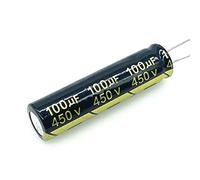 Electronic devices 10pcs 100UF 450v 100UF Aluminum Electrolytic Capacitor Size 13 * 50