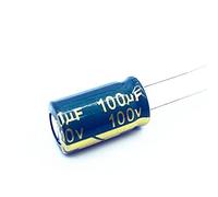 Electronic devices 10pcs 100V 100UF Low ESR/Impedance high Frequency Aluminum electrolytic Capacitor Size 10X14 100v 100UF