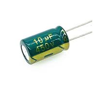 Electronic devices 10pcs 10UF High Frequency Low Impedance 450v 10UF Aluminum Electrolytic Capacitor Size10*17mm