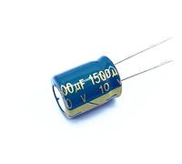 Electronic devices 10pcs 10v 1500UF Low ESR/Impedance High Frequency Aluminum Electrolytic Capacitor Size10X13mm 1500UF 10V