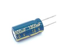 Electronic devices 10pcs 1800uf16V Low ESR/Impedance High Frequency Aluminum Electrolytic Capacitor Size 10 * 20 16V 1800uf
