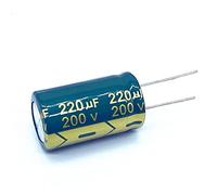 Electronic devices 10pcs 220UF 200v 220UF Aluminum Electrolytic Capacitor Size 18 * 30mm