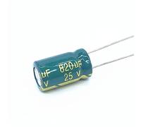 Electronic devices 10pcs 25V 820UF Low ESR/Impedance High Frequency Aluminum Electrolytic Capacitor Size10*16mm 820UF25V
