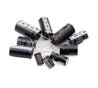 Electronic devices 10pcs 25V Aluminum Electrolytic Capacitor 10UF 22UF 33UF 47UF 100UF 220UF 470UF 680UF 1000UF 2200UF 3300UF 4700UF 6800UF 22000UF Energy storage elements (Size : 25V 220UF 20PCS)