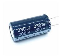 Electronic devices 10pcs 330UF 200v 330UF Aluminum Electrolytic Capacitor Size18*35mm 200V330UF