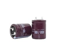 Electronic devices 10pcs ELECTROL Capacitor 450V100uF 100uf 450V 25 * 30MM 105C Energy storage elements