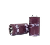 Electronic devices 10pcs Electrolytic Capacitors 450V 220UF 25 * 40mm Filter Capacitor 450V220UF 25X40MM