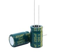 Electronic devices 10pcs High Frequency Low Resistance Aluminum electrolytic Capacitor 100V220UF 220uf100v Volume: 13x21